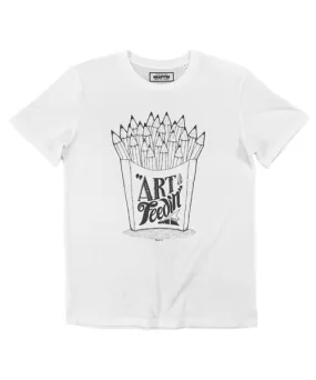 T-shirt Art Is Feeding Me - Dessin Crayons Frites | Grafitee